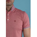 Slimfit Polo Neck Buttoned Mercerized Fabric Men's T-Shirt