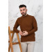 Slimfit Half Fishing Men's Knitwear Sports Sweater