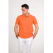 Stone Wash Regular Fit Lacost Fabric Polo Collar Cotton Men's T-Shirt