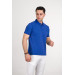 Stone Wash Regular Fit Lacost Fabric Polo Collar Cotton Men's T-Shirt