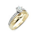 Solitaire Wedding Ring 14 Carat Gold 2.90 Grams