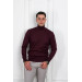 Woolen World Turtleneck Regular Fit Patterned Men's Sweater