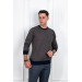 Woolen World Eyelet Zero Collar Regular Fit Men's Sweater