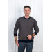 Woolen World Eyelet Zero Collar Regular Fit Men's Sweater