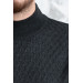 Woolen World Half Baliçi Regular Fit Patterned Men's Sweater