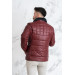 Fur Collar Regular Fit Men's Inflatable Jacket