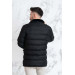 Collar Shearling Regular Fit Men's Chimney Coat