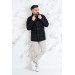 Collar Shearling Regular Fit Men's Chimney Coat