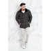 Collar Shearling Regular Fit Men's Chimney Coat