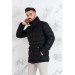 Collar Shearling Regular Fit Men's Chimney Coat