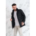 Collar Shearling Regular Fit Men's Chimney Coat