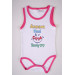 Bodysuit For Newborn Babies Made Of Cotton With A Writing Print