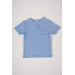Boy's Pocket Model Cotton T-Shirt