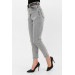 High Waist Lycra Gray Mom Denim Jeans