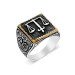 Gms Scales Of Justice Men's Silver Ring