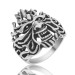 Gms Flaming Men's Silver Ring