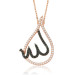 Gms Allah Written Women's Silver Necklace