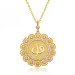 Gms Gold Plated Elif Vav Women's Silver Necklace