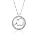 Gms Arabic Allah Written Women's Silver Necklace