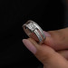 Baguette Stone Silver Women's Ring