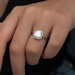 Baguette Stone Silver Women's Ring