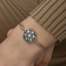 Gms Diamond Mounted Silver Bracelet