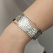 Gms Antique Patterned Women's Silver Bracelet