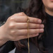 Gms Gold Wish Knot Knitted Women's Sterling Silver Bracelet