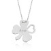 Gms Name Clover Women's Sterling Silver Necklace