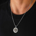 Gms Name Greatest Prayer Men's Sterling Silver Necklace