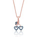 Gms Heart Cherry Branch Women's Silver Necklace