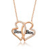 Gms Heart You And Me Women's Silver Necklace