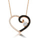 Gms Heart Solitaire Women's Sterling Silver Necklace