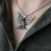 Gms Eagle Men's Silver Necklace