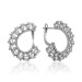 Gms Marquise Stone Women's Silver Earrings