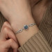 Gms Mystic Topaz Silver Women's Bracelet