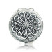 Gms Silver Hand Mirror With Daisy Motif Cover