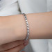 Sequin Chain Women Silver Bracelet