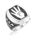 Gms Rabia Sign Men's Silver Ring