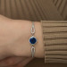 Gms Sapphire Silver Bracelet