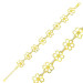 Gms Yellow Daisy Women's Silver Bracelet