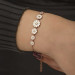 Gms Row Daisy Women's Silver Bracelet