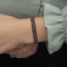 Gms Black Stone Gourmet Women's Silver Bracelet