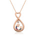 Gms Infinite Heart Mother Child Silver Necklace