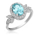 Gms Turquoise Oval Stone Women's Silver Ring
