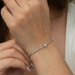 Gms Three Stone Waterway Women's Sterling Silver Bracelet