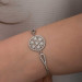 Gms Flower Of Life Silver Bracelet