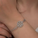 Gms Flower Of Life Silver Bracelet
