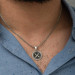 ​Zulfikar Sword Patterned Men's Sterling Silver Necklace