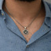 ​Zulfikar Sword Patterned Men's Sterling Silver Necklace